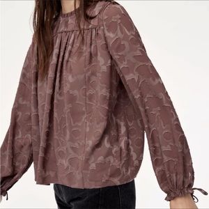 Aritzia Wilfred Lourdes Blouse- Pink- Size S